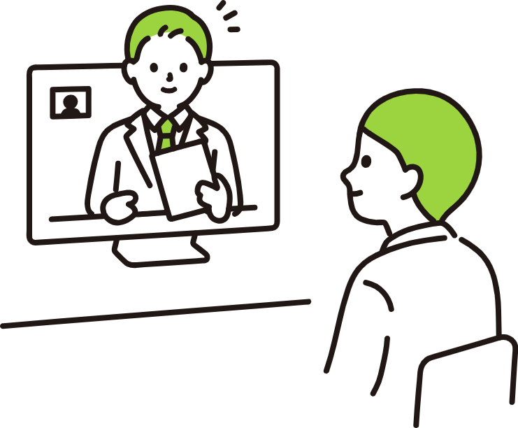 オンラインで省エネ診断の相談をするイメージ