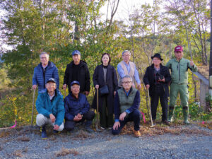 植樹活動・南三陸町海の見える命の森（2023.11.15）